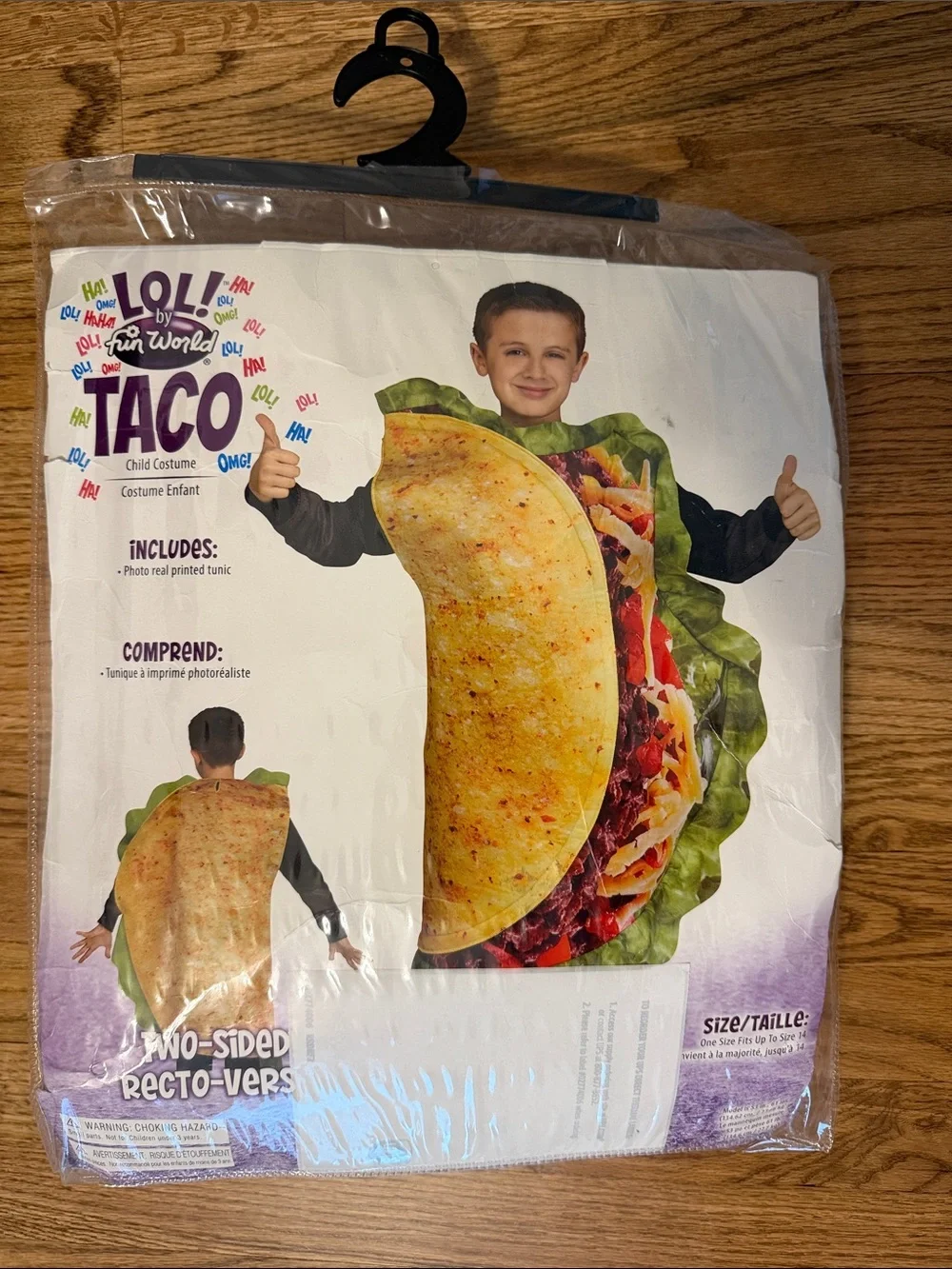 Kids Taco Costume - Green & Yellow Taco Tunic